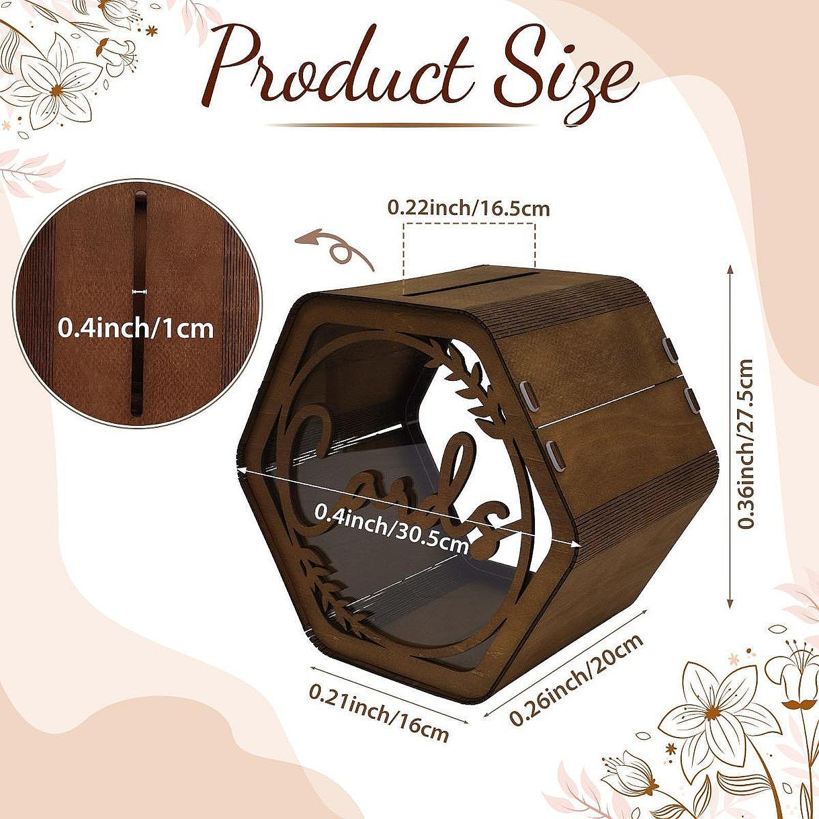 กล่องใส่การ์ดแต่งงานแบบมีช่อง  - Wedding Card Box บทวิจารณ์และราคา