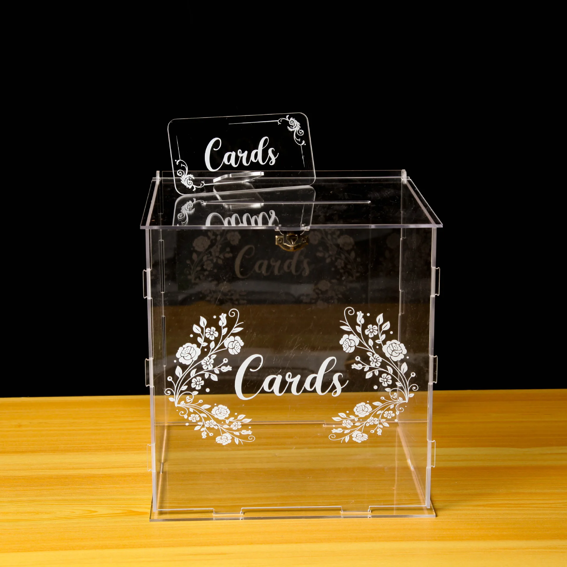 1 PC อะคริลิคงานแต่งงานกล่องล็ - Wedding Card Box บทวิจารณ์และราคา