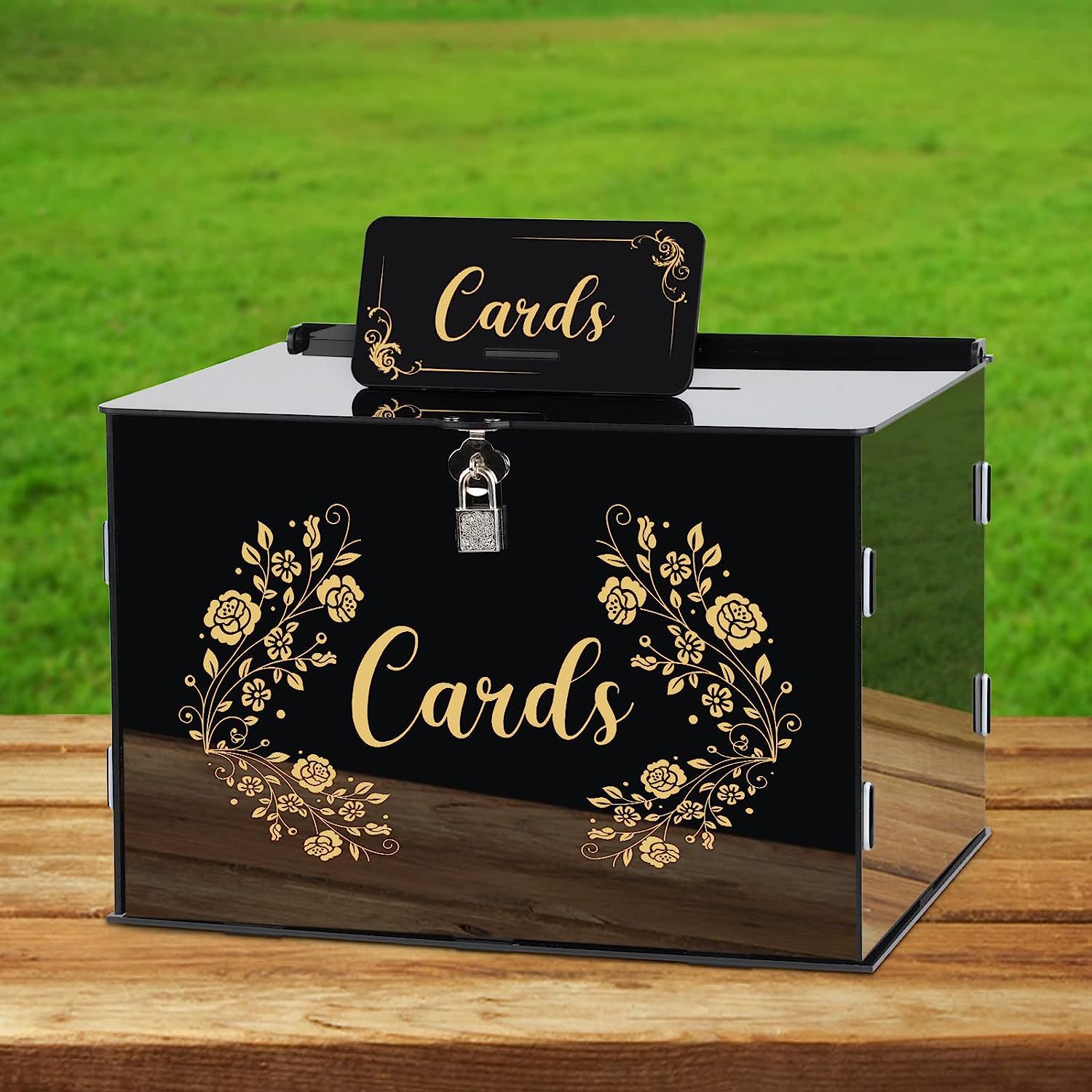 1 PC อะคริลิคงานแต่งงานกล่องล็ - Wedding Card Box บทวิจารณ์และราคา