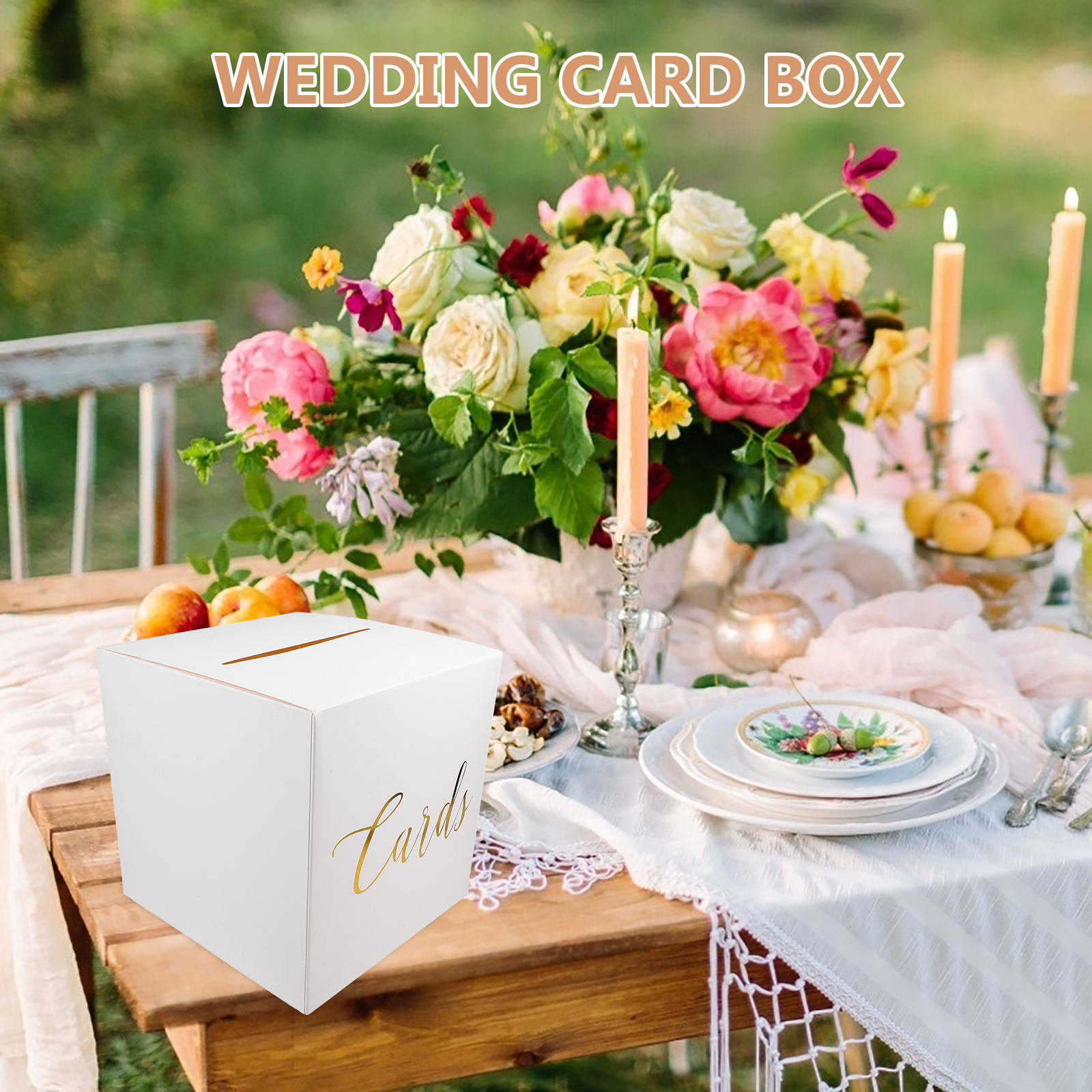 1 ชุดกล่องใส่การ์ดแต่งงาน กล่อ - Wedding Card Box บทวิจารณ์และราคา