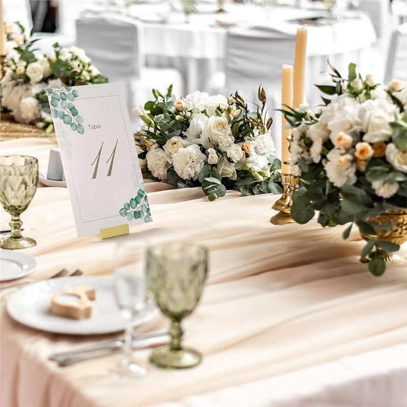 ที่วางป้ายหมายเลขโต๊ะสีทองสำหร - Table Number Gold บทวิจารณ์และราคา