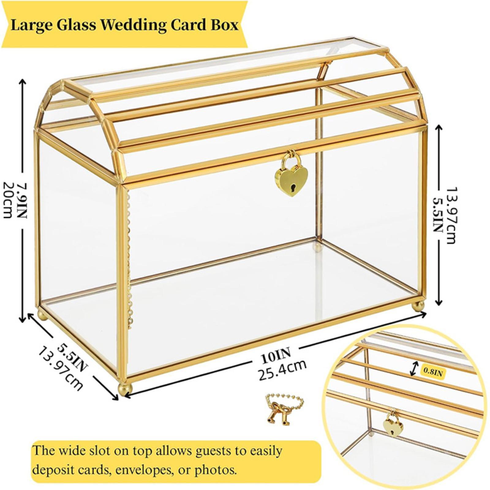 กล่องเก็บการ์ดแต่งงานแบบแก้วสำ - Wedding Card Box บทวิจารณ์และราคา